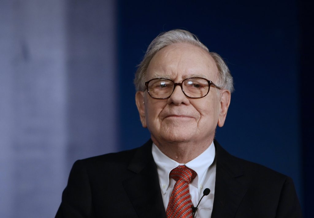 Warren Buffett in his annual speech describes Apple as one of the "Four Giants" driving conglomerate value