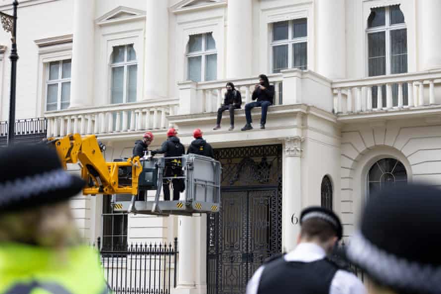 Protesters recently took over Oleg Deripaska's £25 million mansion.