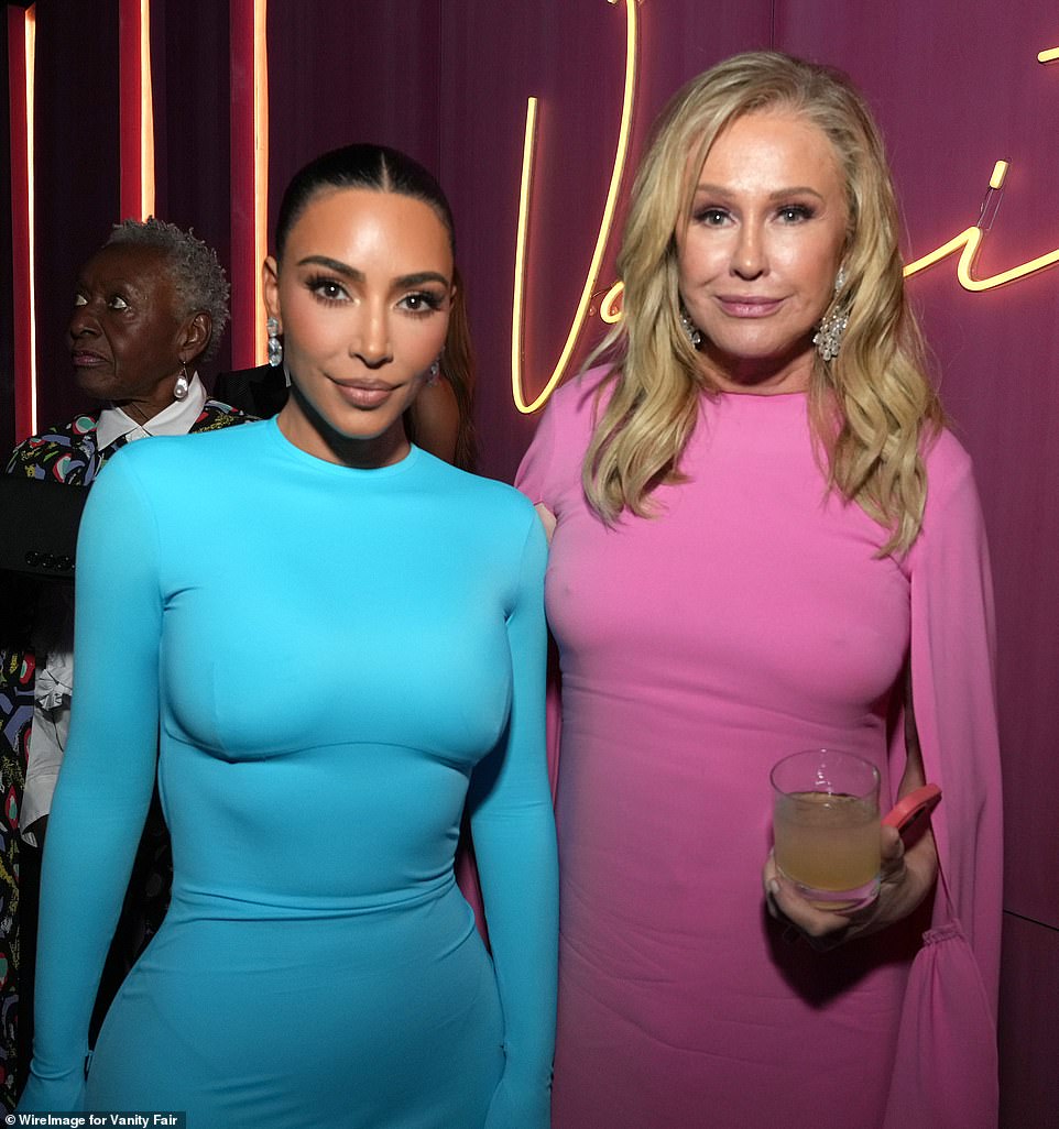 Friends in high positions!  Kim also enjoyed chatting with Kathy Hilton