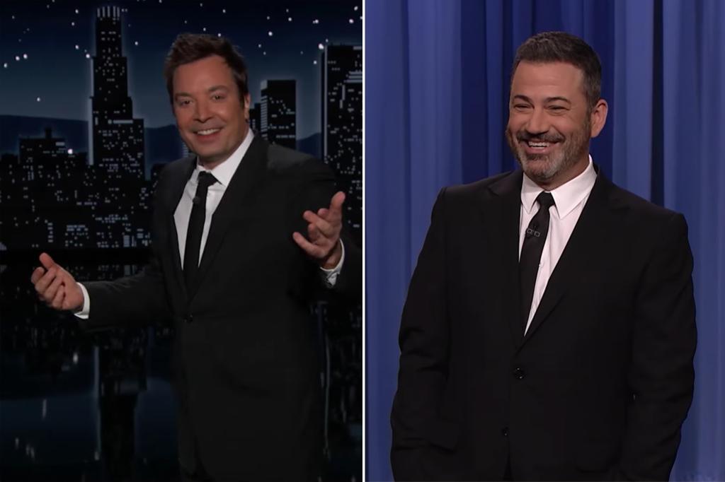 Jimmy Kimmel and Jimmy Fallon exchange late-night shows in an April Fools' Day prank
