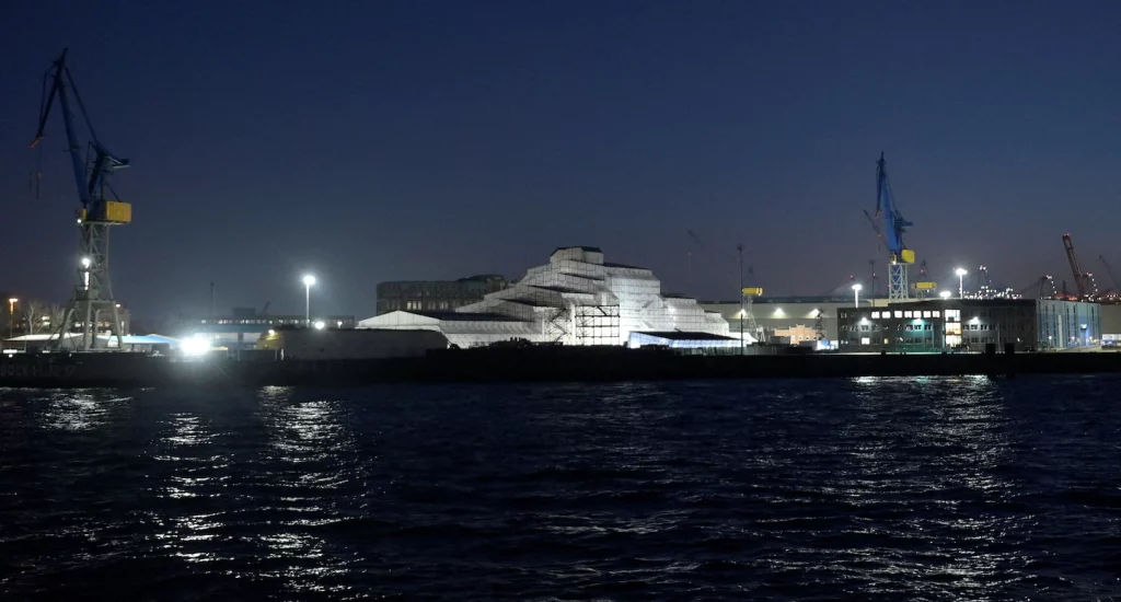 The Russian billionaire's yacht, Dilbar, which was seized by Germany