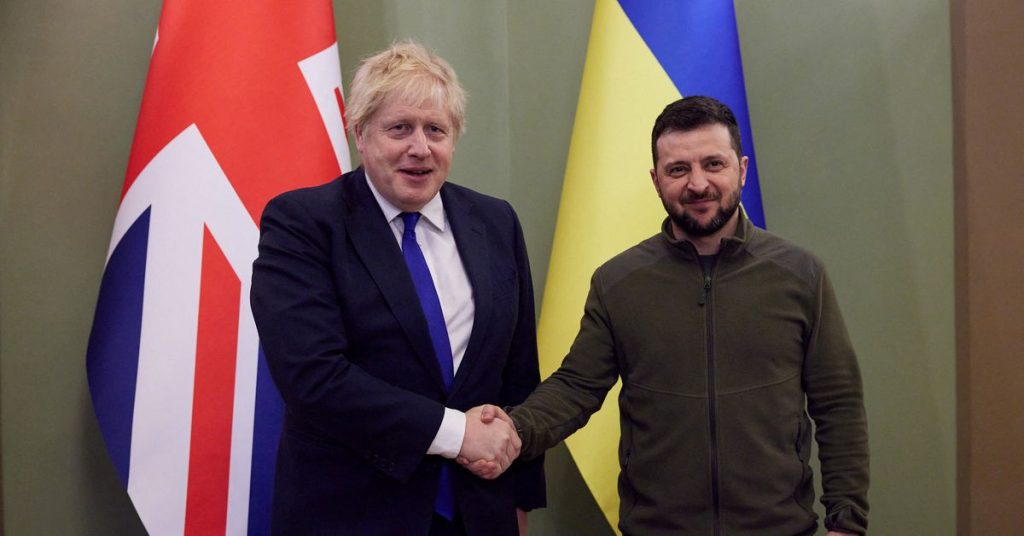 To show support, British Prime Minister meets Ukraine's Zelensky in Kyiv