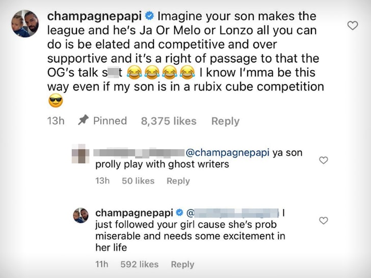 Drake Comment IG