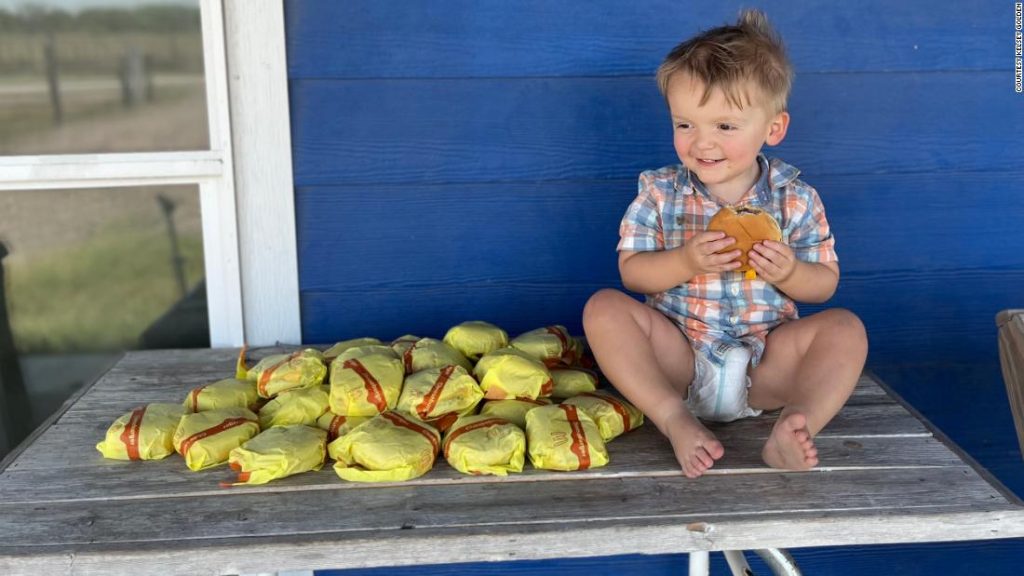A Texas mom left her phone unlocked.  Then her two-year-old son ordered a 31 cheeseburger