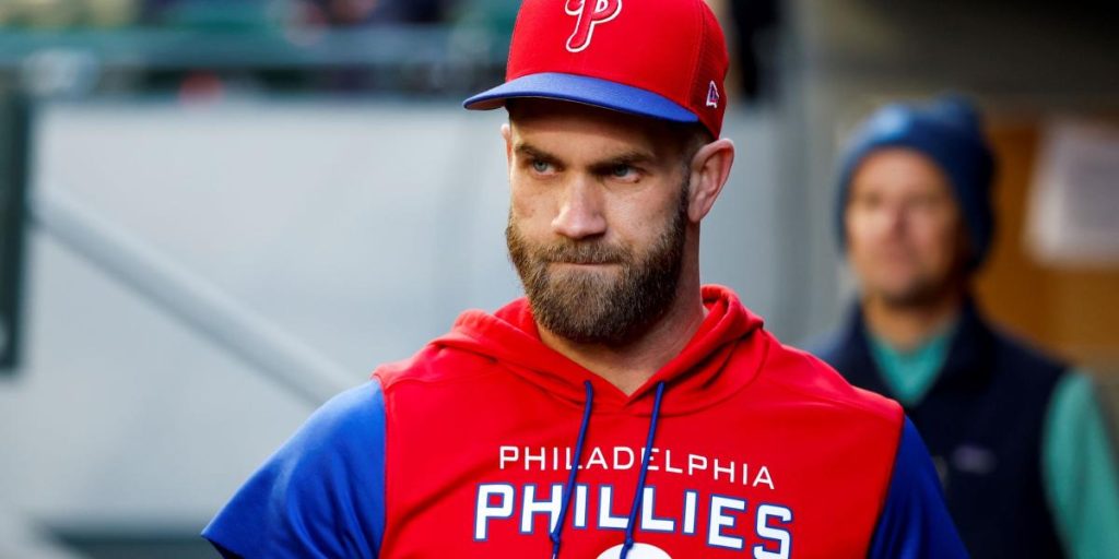 Bryce Harper's injury is more serious than feared, but he continues to swing