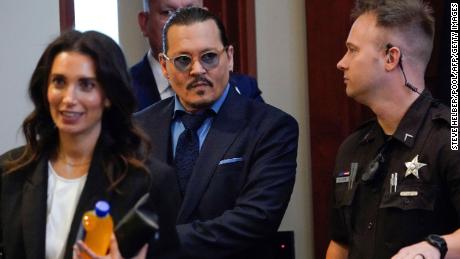 Johnny Depp in court on Friday.