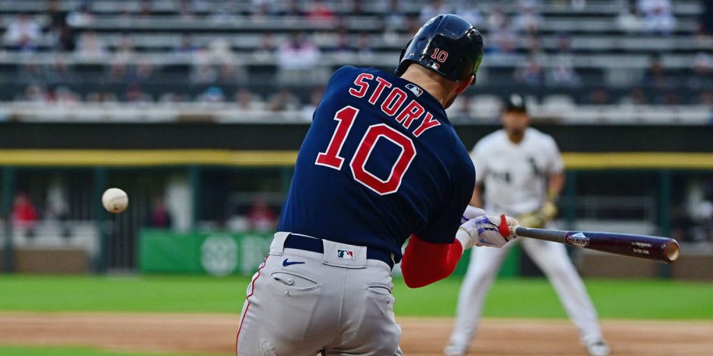 Trevor Story made his move with the Red Sox