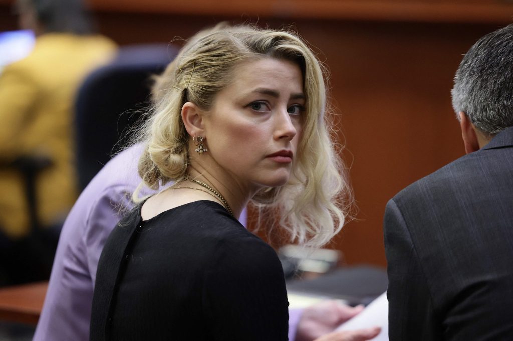 Amber Heard before sentencing on 1 June.