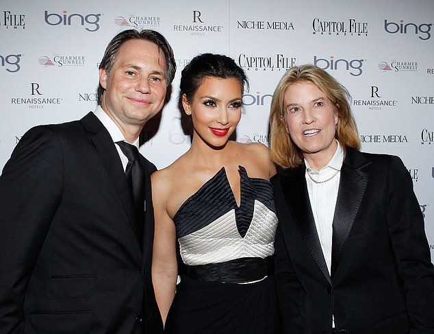 Jason Bean (left) with Kim Kardashian and Greta Van Suster at the Niche Media Party in 2010