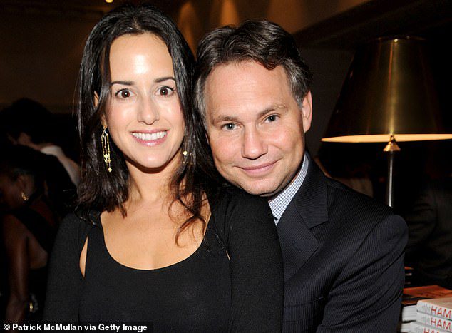 Jason Bean, 47, (left) and his wife Haley in 2011, before their separation in 2016. He is the founder and CEO of the high-profile Dujour magazine.