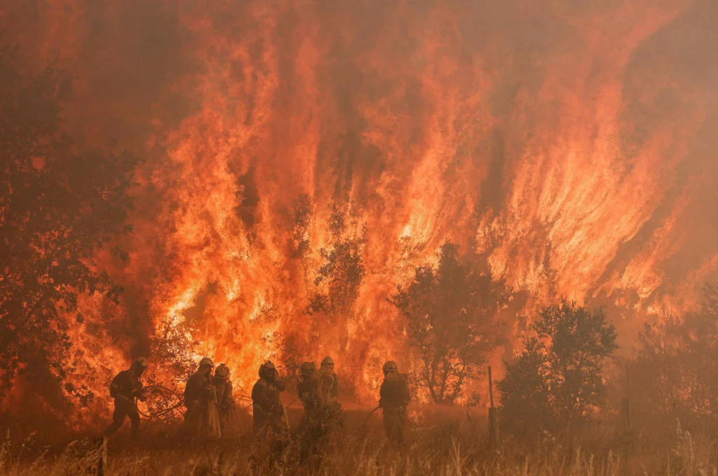 Forest fires ravaged by Spain amid record heat wave