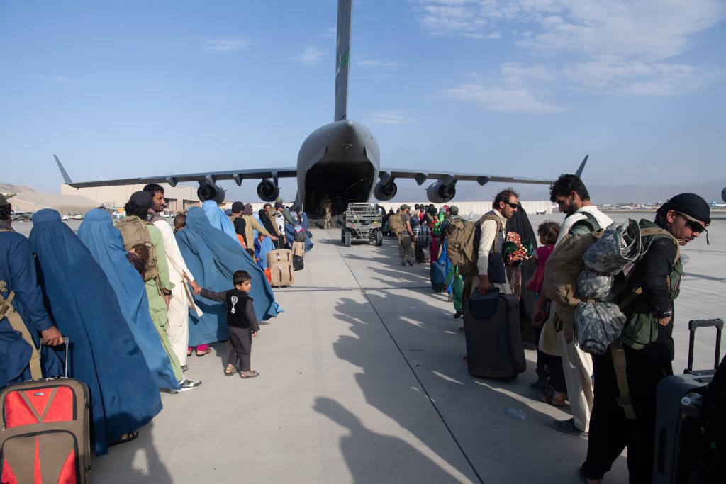 The Air Force says the transport crew made the right decision to leave Kabul airport amid a chaotic retreat