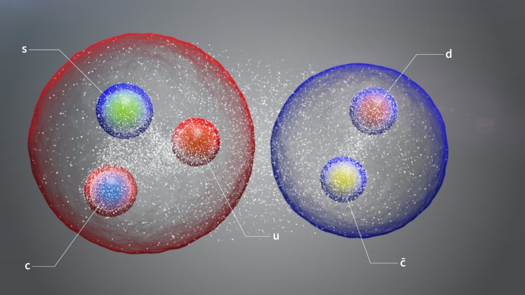 A pentaquark and the first-ever pair of tetraquarks