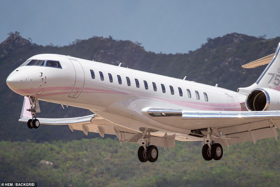 Luxury: The star bought the $70 million plane in 2020, and has since come under fire for how much she uses on the plane