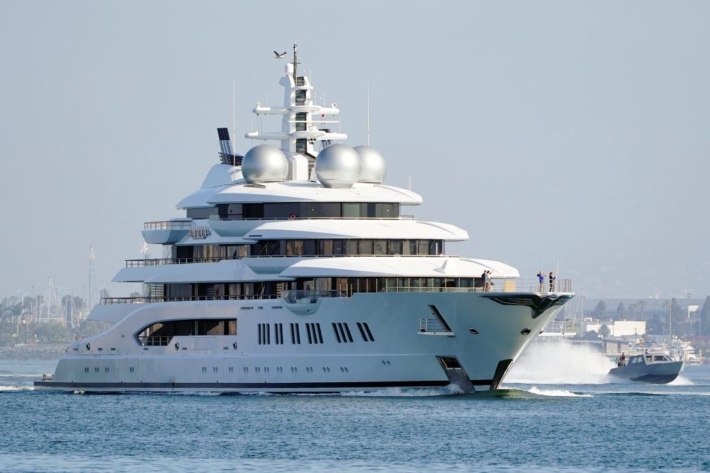 The $325 million luxury yacht confiscated by the United States from Russia's sanctioned oligarch Suleiman Karimov.