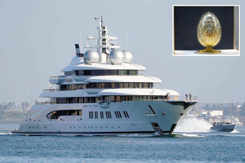 A possible Faberge egg found on a Russian yacht seized by an oligarch