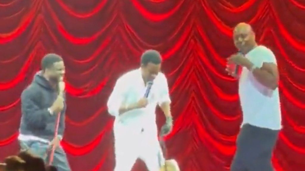 Dave Chappelle opens for Kevin Hart and Chris Rock at Madison Square Garden