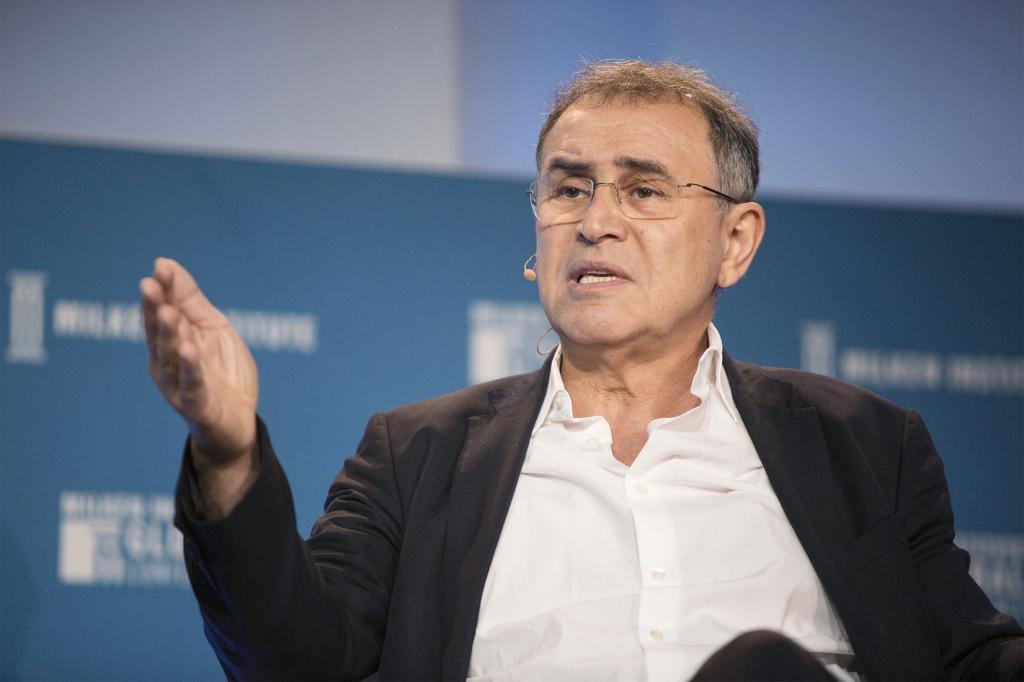 Economist Nouriel Roubini describes forecasts of a shallow recession as 'fake'