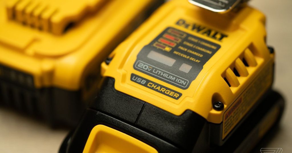 DeWalt USB-C Charging Kit review: Your power tool battery can now charge gadgets