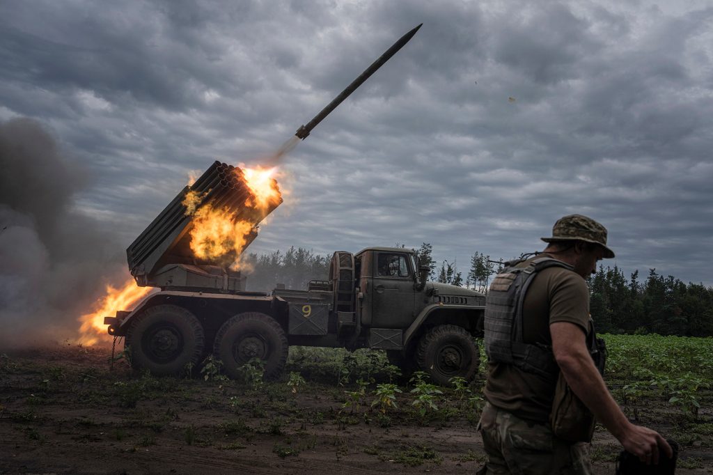 Ukrainian "locust" Firing towards Russian positions on the front line in the Kharkiv region on August 2 - the day Gurban was killed.