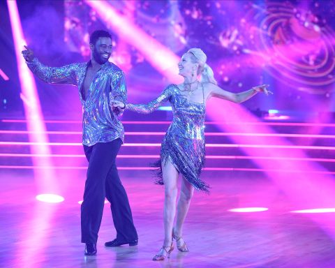 Heche dances with Keo Motsepe in a TV contest 