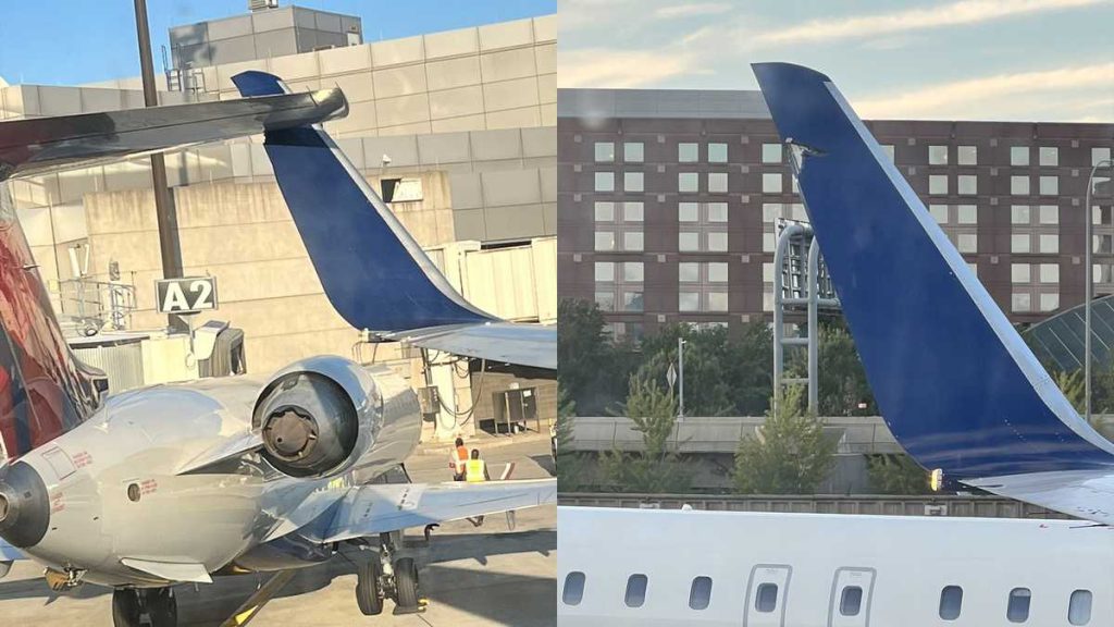 A plane collides with another plane while traveling at Logan Airport