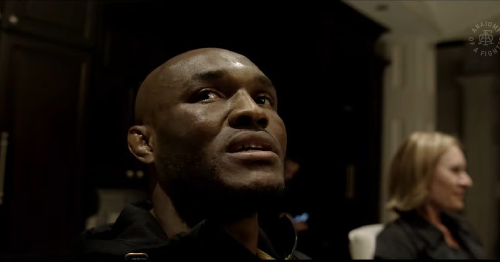 A new video clip shows Camaro Usman's immediate reaction behind the scenes after the stunning loss to Leon Edwards