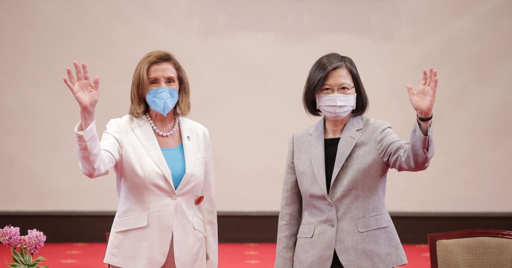 Pelosi pledges solidarity with Taiwan as China conducts military exercises and breathes anger