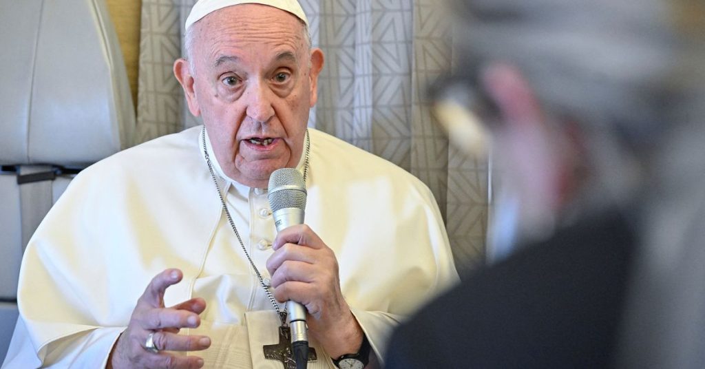 Pope says supplying Ukraine with weapons is morally acceptable for self-defense
