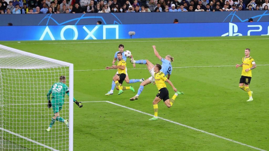 Erling Haaland's goal for Manchester City was by Johan Cruyff and Zlatan Ibrahimovic's part