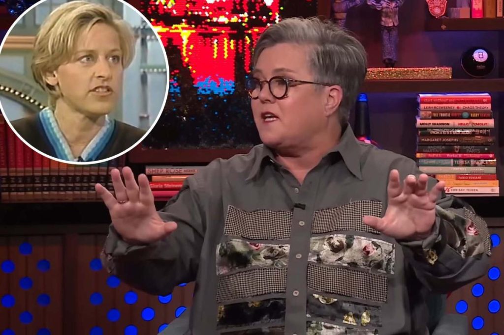 Rosie O'Donnell says she didn't get past Ellen DeGeneres' comment