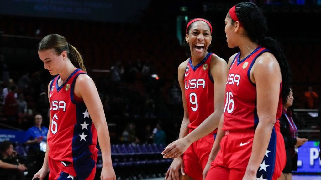 The US women's basketball team scores 145 points by defeating South Korea, breaking the record in the Basketball World Cup