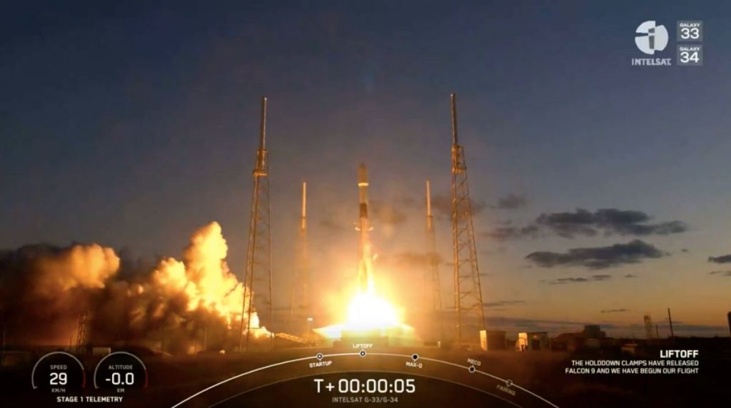 A SpaceX Falcon 9 rocket launched in the record-breaking 14th mission