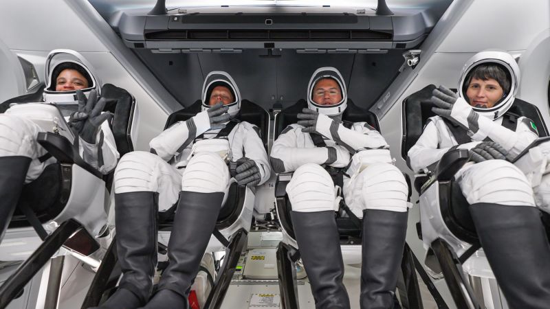 NASA astronauts returning from space station on SpaceX capsule delayed due to weather