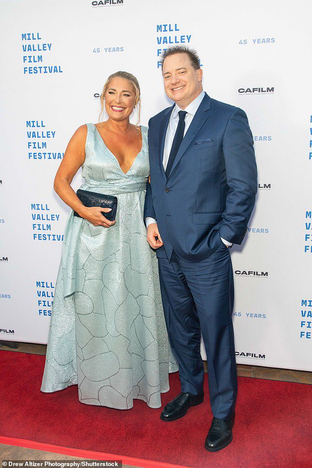 The Latest: Brendan Fraser, 53, was taken with his partner Jane Moore at the Mill Valley Film Festival in San Rafael, California on Thursday, for the screening of his returning movie The Whale