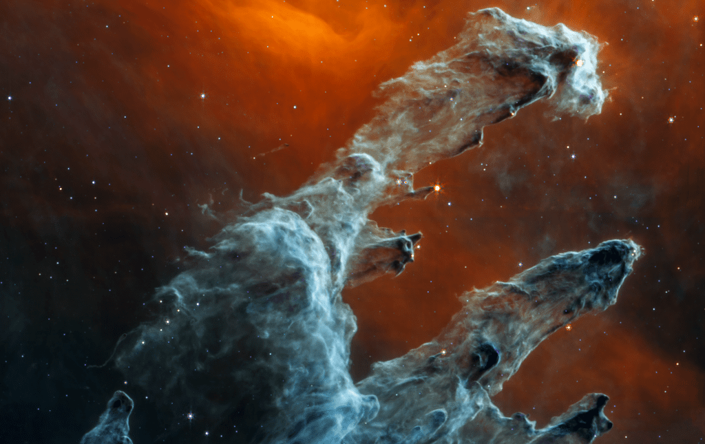 The James Webb Space Telescope captures a frightening view of the Pillars of Creation
