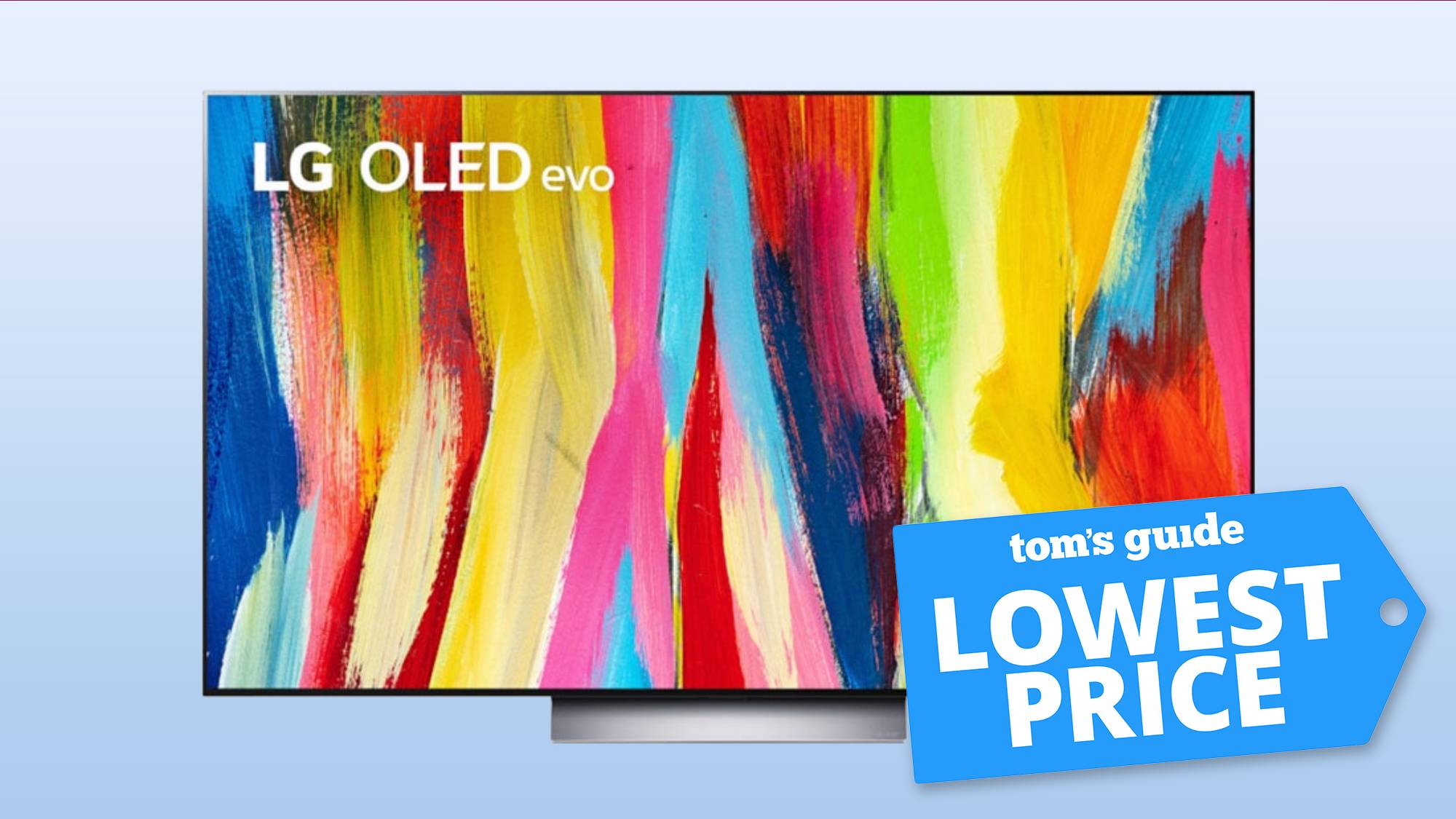 LG C2 OLED TV with Tom's Guide Deal Mark