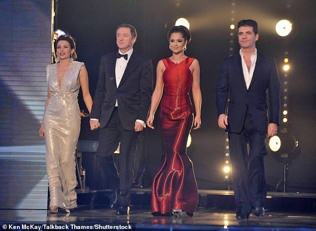 All-Star Lineup: Simon reportedly decided it was 'the time is right' to bring back the talent contest that ended in 2018 after 15 years (LR: Dannii Minogue, Louis Walsh, Cheryl Cole, Simon pictured in 2010)