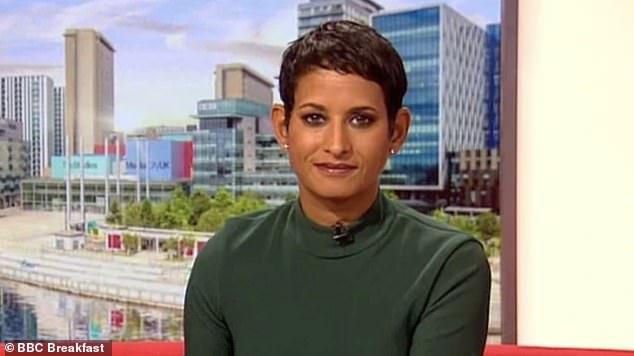 where did you go?  On Friday, BBC Breakfast's Naga Munchetty, 47, was forced to end the show after less than 20 minutes into the live broadcast as she disappeared from the sofa after starting to lose her voice.