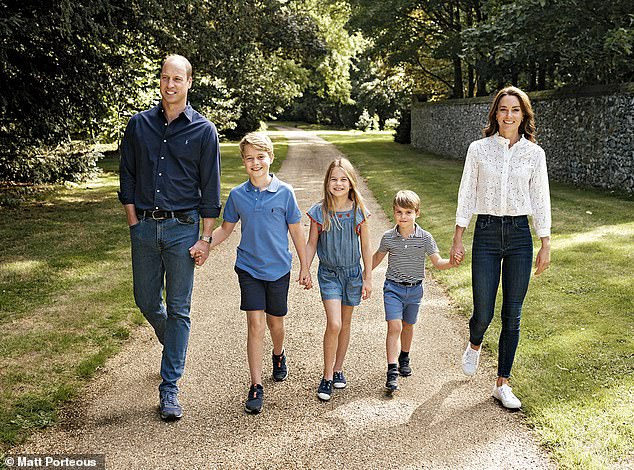 The Wills family were photographed, privately at the royal family's Sandringham estate in Norfolk earlier this year, by one of their favorite and trusted photographers, Matt Porteous.