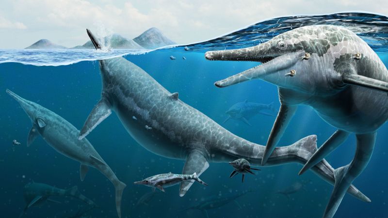 The study revealed that the fossil site was a birthing ground for giant marine reptiles