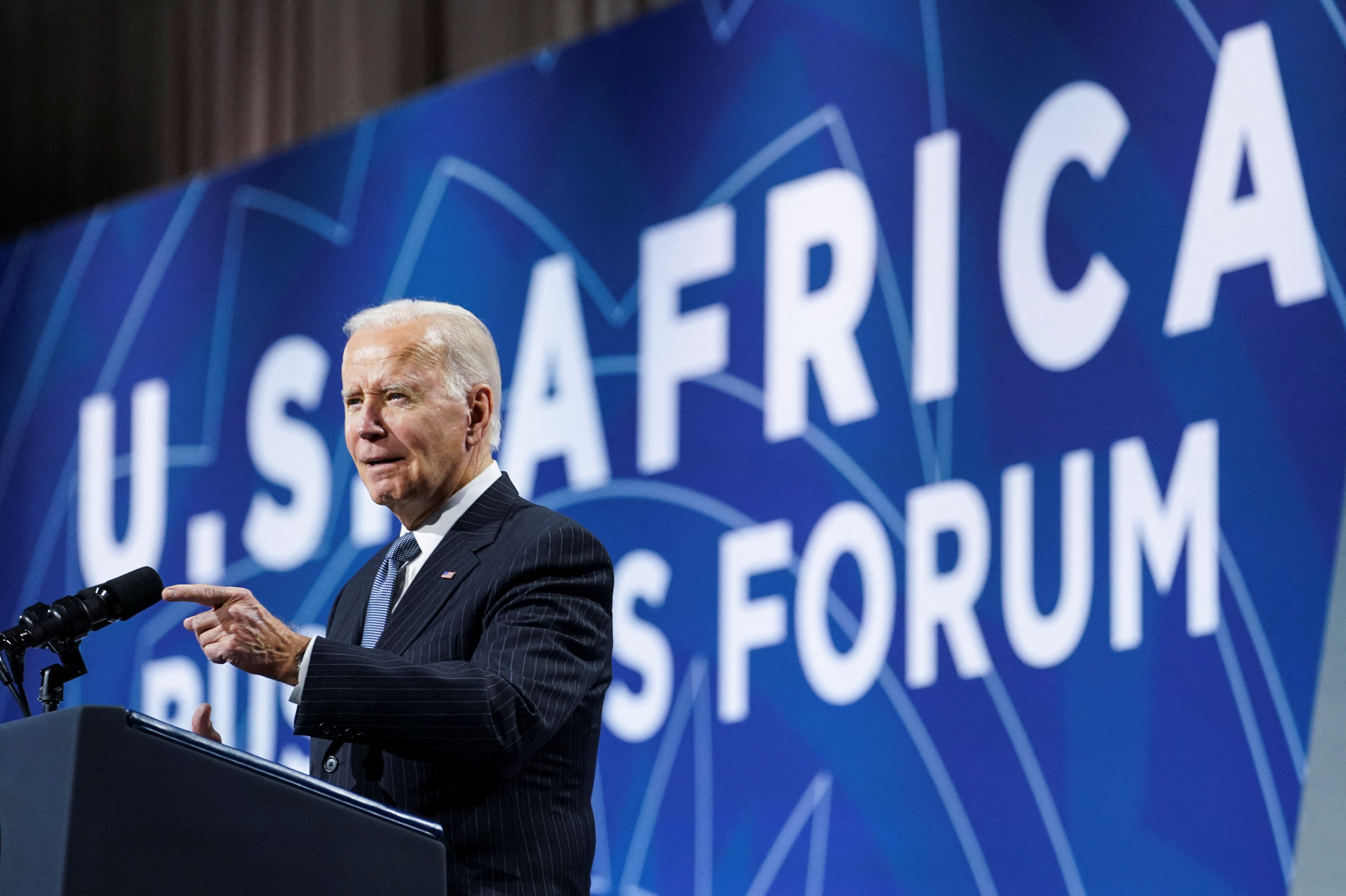 US President Biden addresses the 2022 US-Africa Leaders Summit in Washington