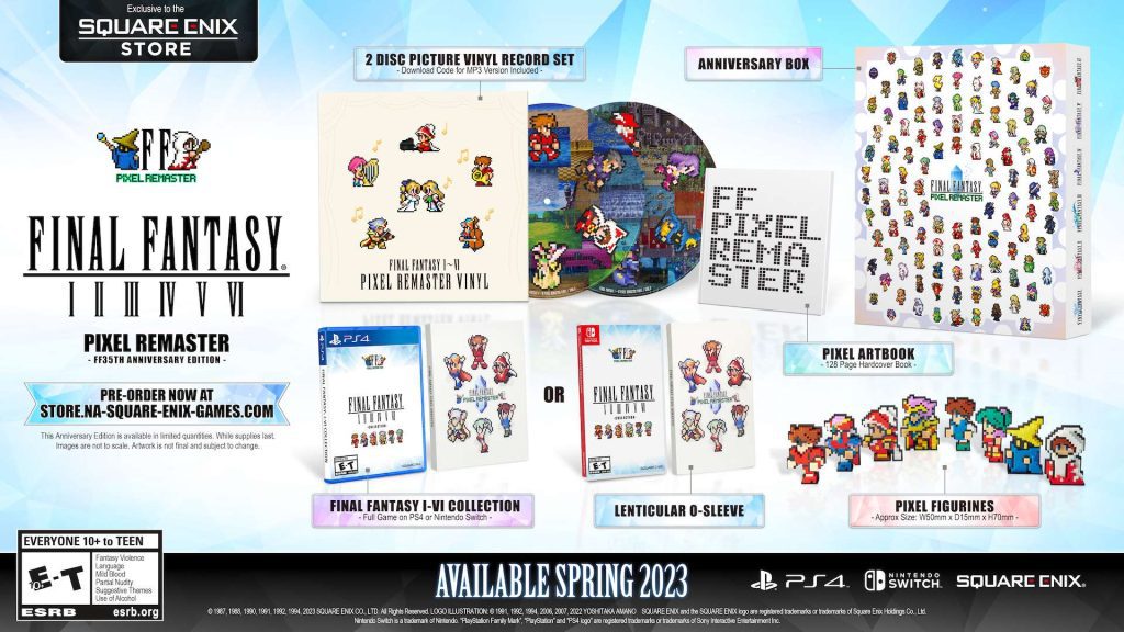 Final Fantasy Pixel Remaster series coming to PS4, Switch in spring 2023