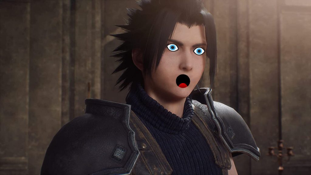 The Getty Images watermark has been spotted in Crisis Core Final Fantasy 7 Reunion