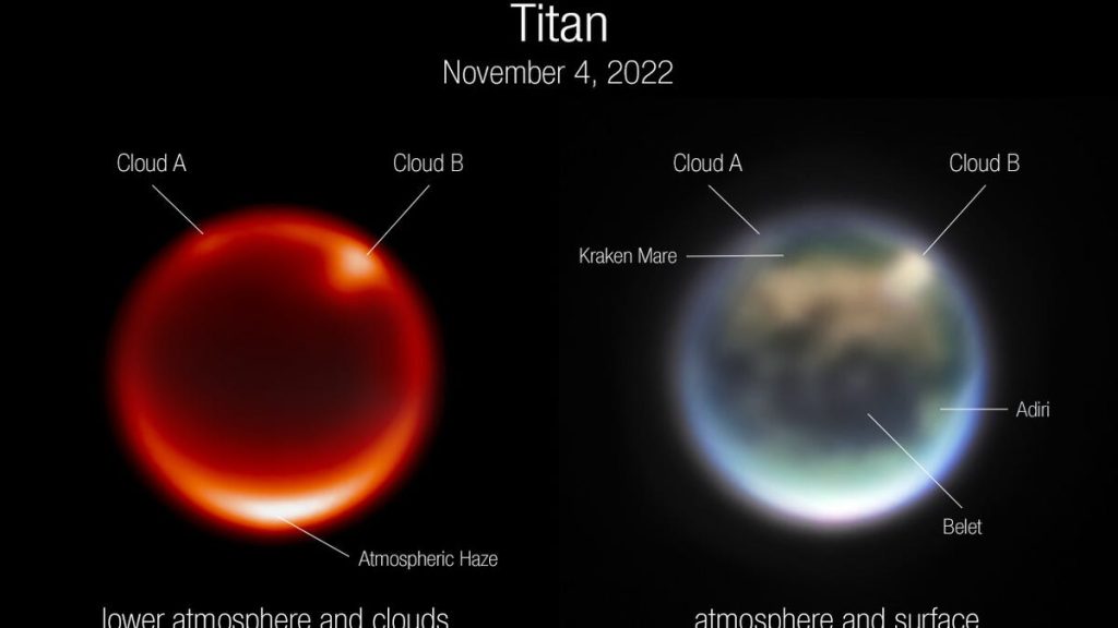 The Webb telescope directs its eye to Saturn's mysterious moon Titan